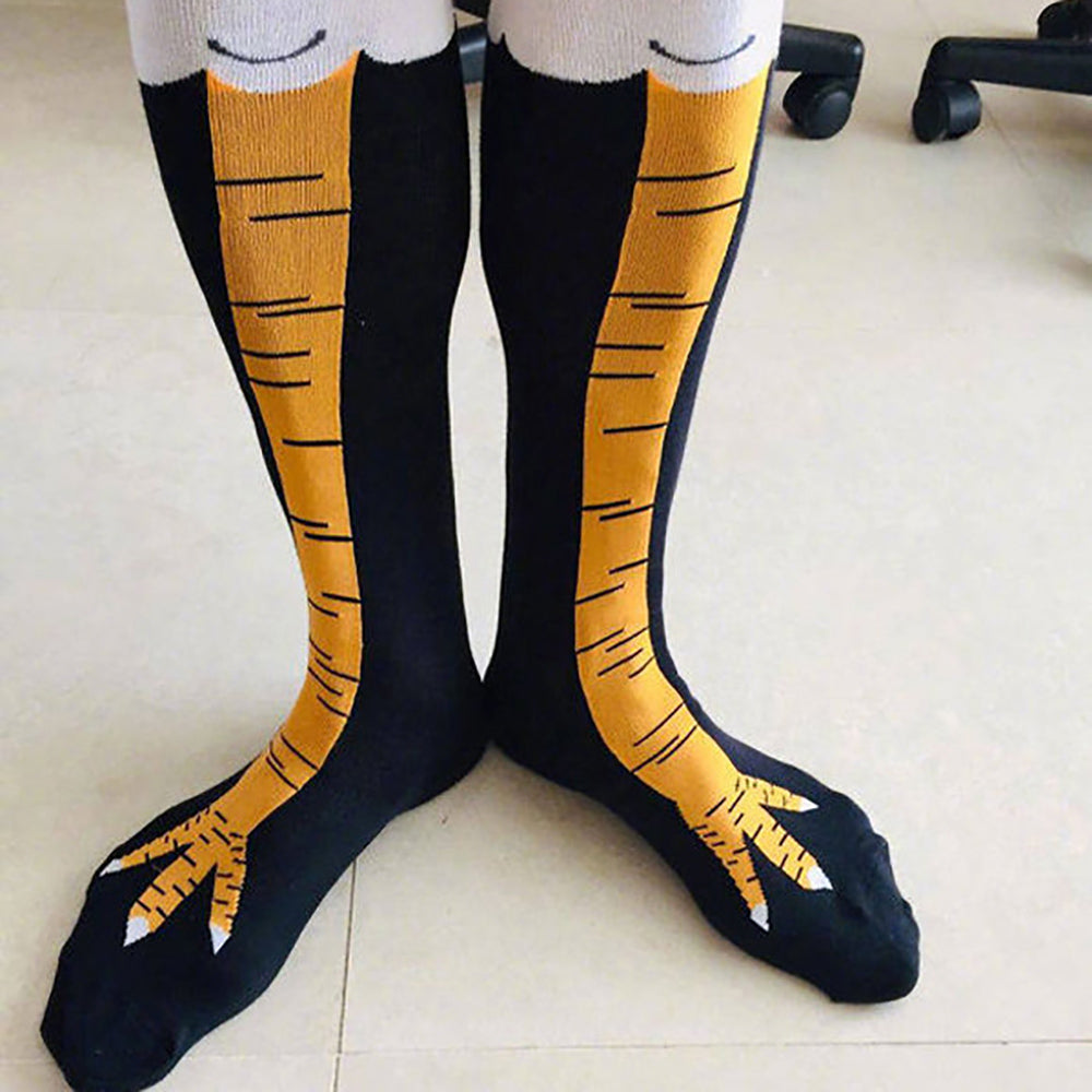 Knee High Funny Chicken Leg Socks