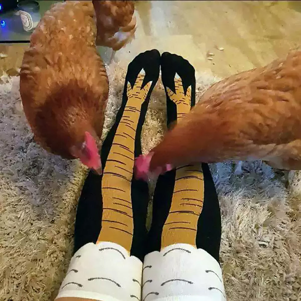 Knee High Funny Chicken Leg Socks