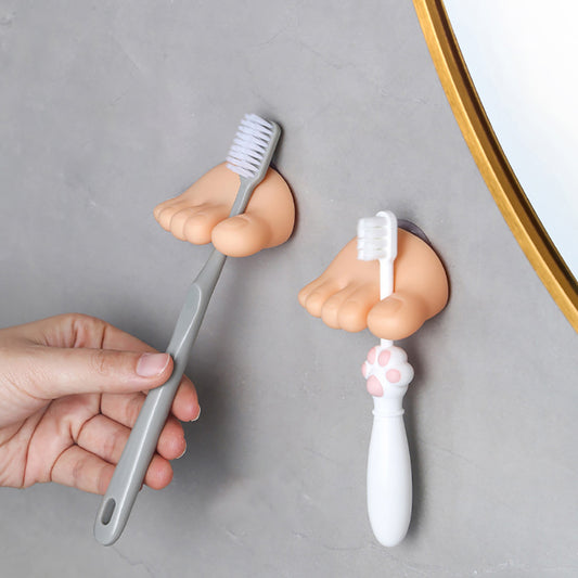 Funny Toe Toothbrush Holder