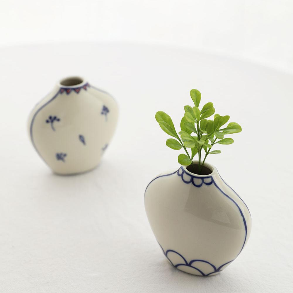 Hand Painted Ceramic Flower Vase